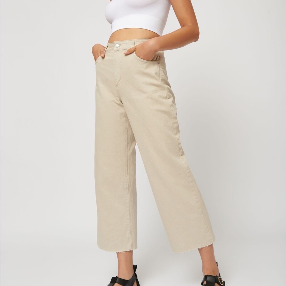 Dynamite Beige Ankle & Cropped Jeans